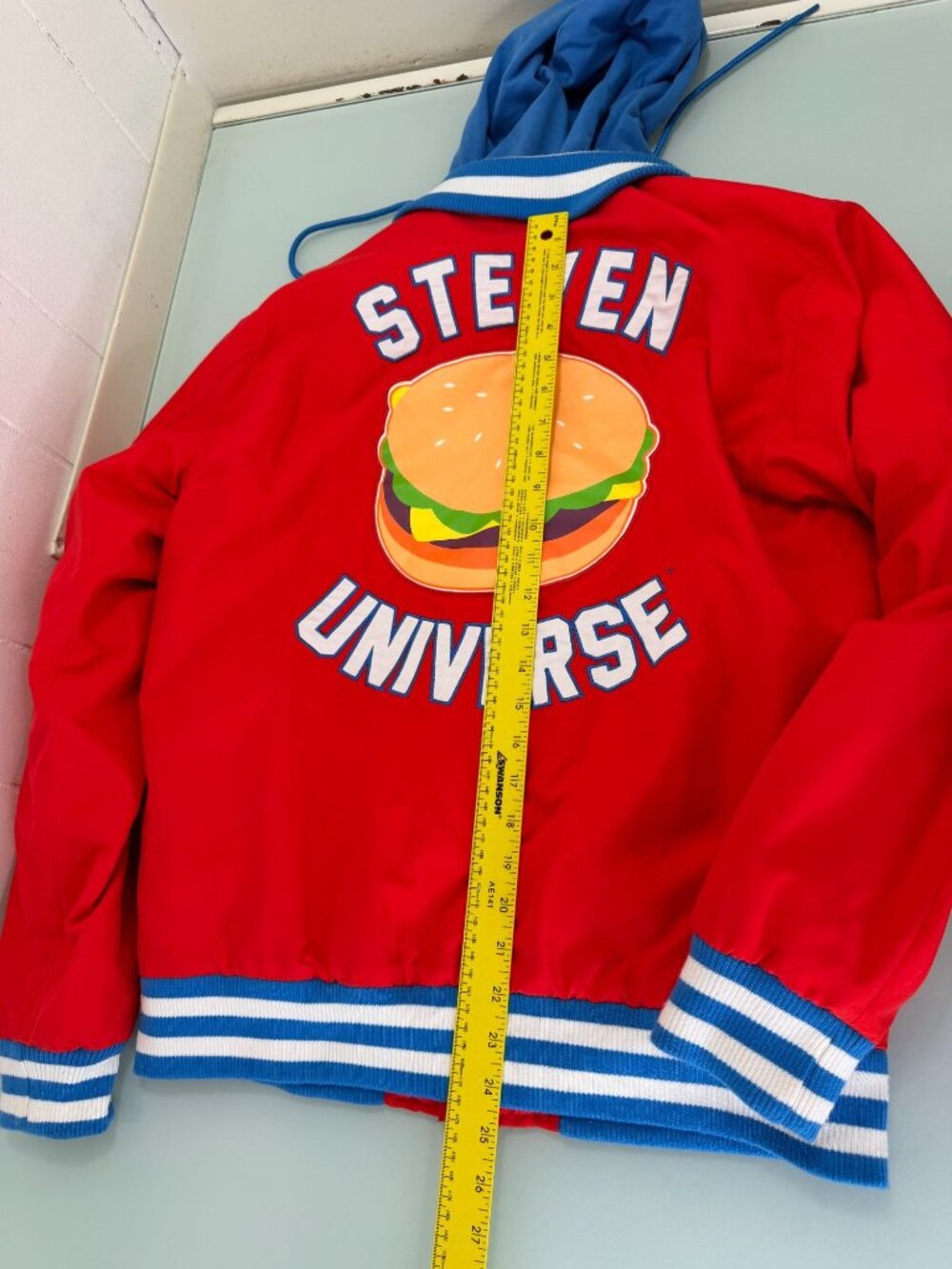 Steven Universe Varsity Jacket Cartoon Network Burger Mens Small S Snap Buttons - Picture 6 of 8